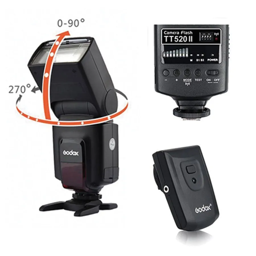 سر متحرک فلاش اکسترنال گودکس مدل Godox Flash TT520 II
