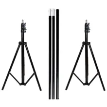 کیت ویدیو لایت BK-300 با میکروفون حرفه ای و بکگراند B-kit34 - تصویر 9