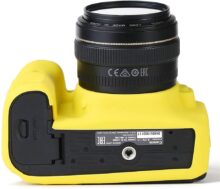 کاور سیلیکونی کانن Silicon cover of Canon camera 90D رنگ زرد - Image 2