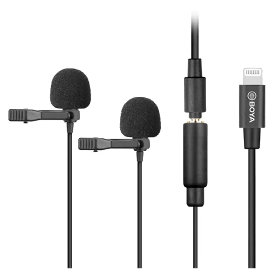 m2d-min میکروفون یقهای بویا BOYA BY-M2D Lighting Microphone - تصویر 1