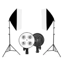 کیت نور سافت باکس 4 لامپ با فون 5×3 و پایه فون A-kit21 - تصویر 5