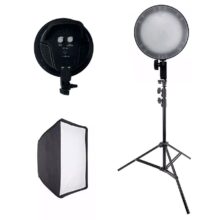 کیت تولید محتوا دو شاخه T020 به همراه فون 3×2 و پایه فون A-kit44 - Image 2