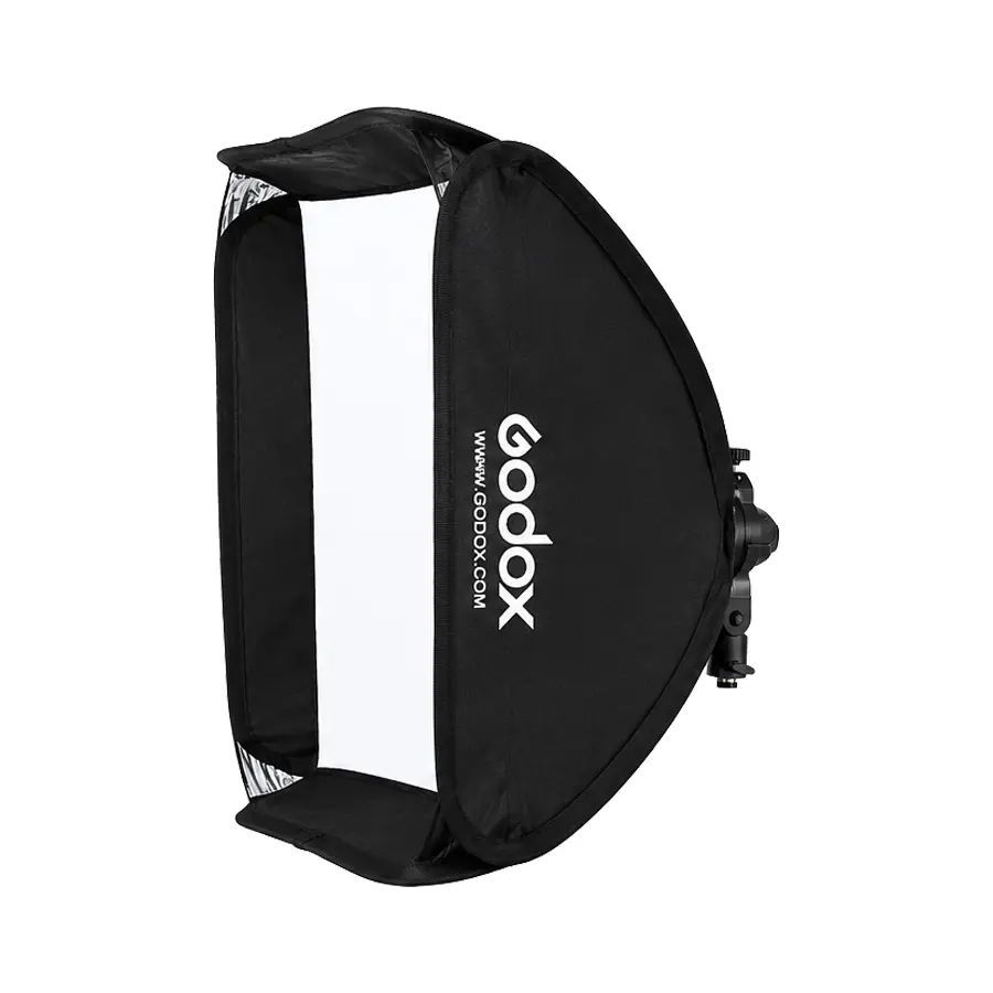 Speedlight60x60 سافت باکس اسپیدلایت گودکس Godox S2 Speedlight Bracket With Softbox 80x80cm - تصویر 1