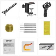 پایه نگهدارنده میکروفون کامیکا Comica Audio CVM-MS02 Adjustable Suspension Boom Mic Stand - تصویر 7