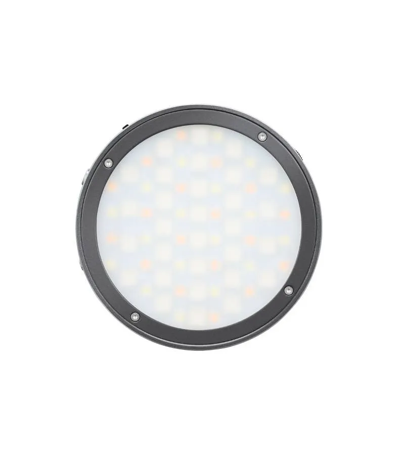 godox-r1-rgb-mini-round-magnetic-light-grey (2) (900x900) نور قابل حمل گودکس Godox R1 Mini RGB LED Magnetic Light - تصویر 1