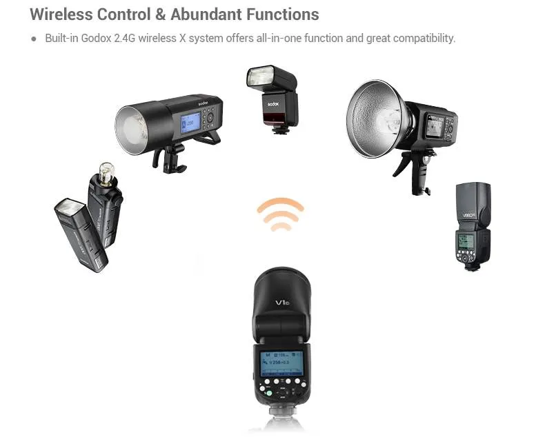 اتصال بی سیم فلاش گودکس Godox V1 Flash for Nikon