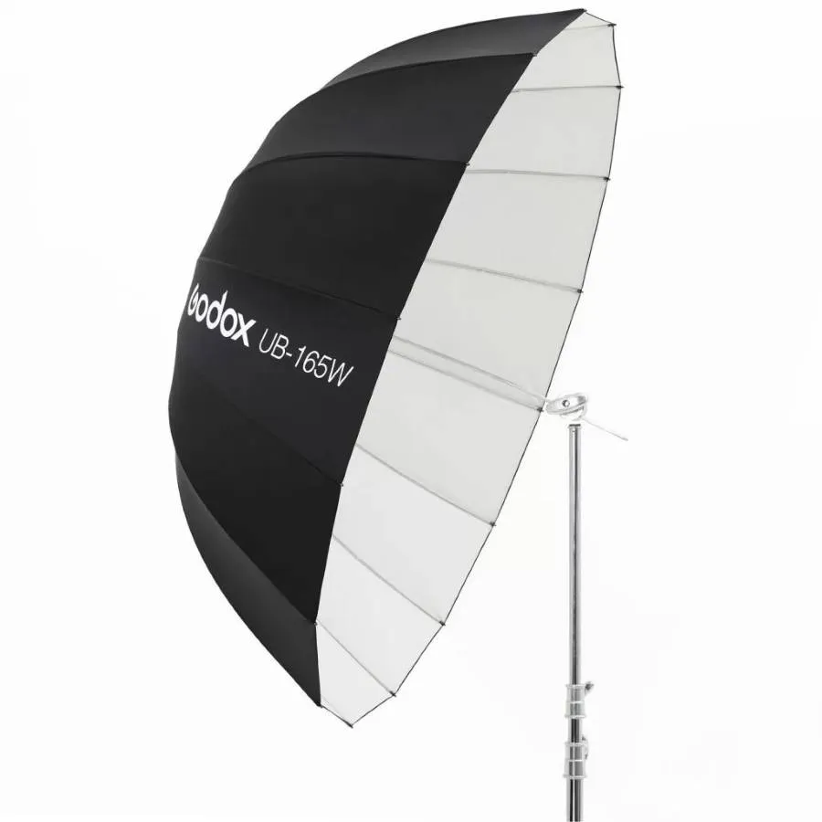 Godox UB-165W Parabolic Reflector (White چتر پارابولیک گودکس Godox UB-165 W Parabolic Reflector (White, 65″) Umbrella - تصویر 1