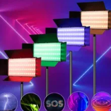 کیت تولید محتوا نور رنگی U600 RGB و میکروفون M1S بویا F-kit11 - تصویر 5