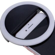 رینگ لایت سلفی موبایل رنگ مشکی Mobile selfie Ring Light Black - Image 3