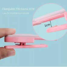 رینگ لایت سلفی موبایل رنگ صورتی Mobile selfie Ring Light Pink - Image 4