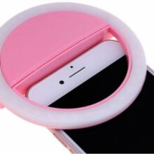 رینگ لایت سلفی موبایل رنگ صورتی Mobile selfie Ring Light Pink - Image 2