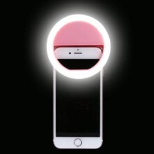 رینگ لایت سلفی موبایل رنگ صورتی Mobile selfie Ring Light Pink - Image 5