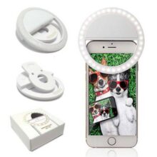 رینگ لایت سلفی موبایل رنگ سفید Mobile selfie Ring Light White - Image 4