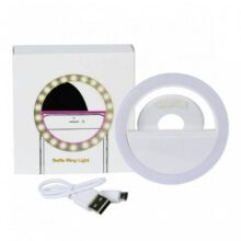 رینگ لایت سلفی موبایل رنگ سفید Mobile selfie Ring Light White - Image 5
