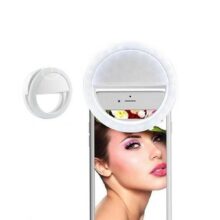رینگ لایت سلفی موبایل رنگ سفید Mobile selfie Ring Light White - Image 3