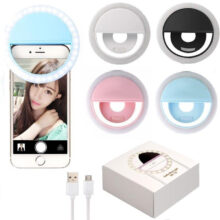 رینگ لایت سلفی موبایل رنگ مشکی Mobile selfie Ring Light Black - Image 4