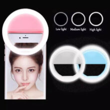 رینگ لایت سلفی موبایل رنگ مشکی Mobile selfie Ring Light Black - Image 5