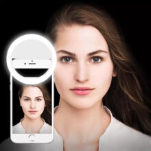 رینگ لایت سلفی موبایل رنگ مشکی Mobile selfie Ring Light Black - Image 6
