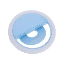 رینگ لایت سلفی موبایل رنگ آبی Mobile selfie Ring Light Blue - تصویر 4