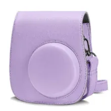 کیف دوربین فوجی فیلم مناسب برای Instax Mini 11 Purple Leather Case - تصویر 2