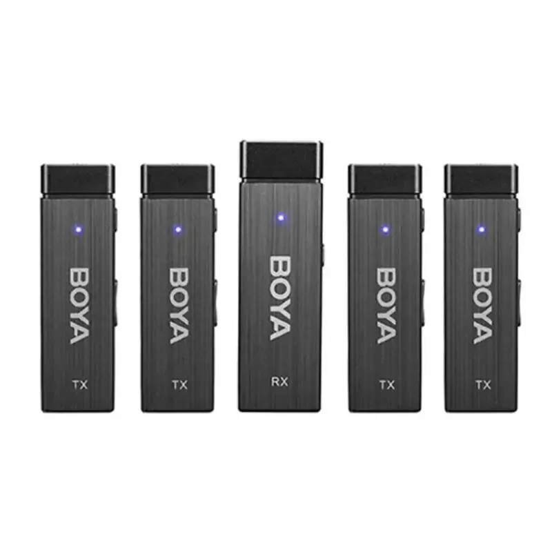 BOYA BY-W4 Wireless Microphone (3) (900x900) میکروفون بی سیم یقه ای 4 کاربره بویا BOYA Microphone BY-W4 - تصویر 1