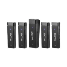 میکروفون بی سیم یقه ای 4 کاربره بویا BOYA Microphone BY-W4 - تصویر 2