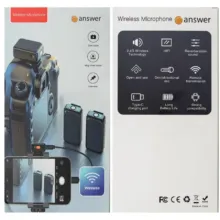 میکروفون بی سیم انسر Answer K66 2in1 Wireless Microphone - تصویر 6