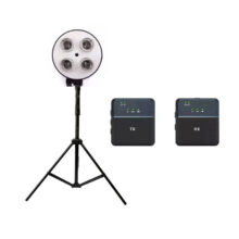 کیت تولید محتوا سافت باکس 4 لامپ و میکروفون A-kit38
