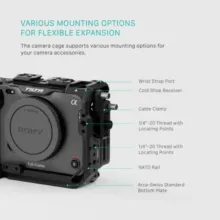کیج دوربین سونی Tilta Full Camera Cage for Sony FX3/FX30 V2 Black - تصویر 7