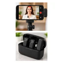 میکروفون بی سیم یقه ای Microphone Dual J13 برای آیفون - تصویر 6