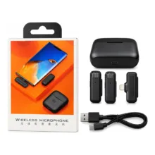 میکروفون بی سیم یقه ای Microphone Dual J13 برای آیفون - تصویر 7