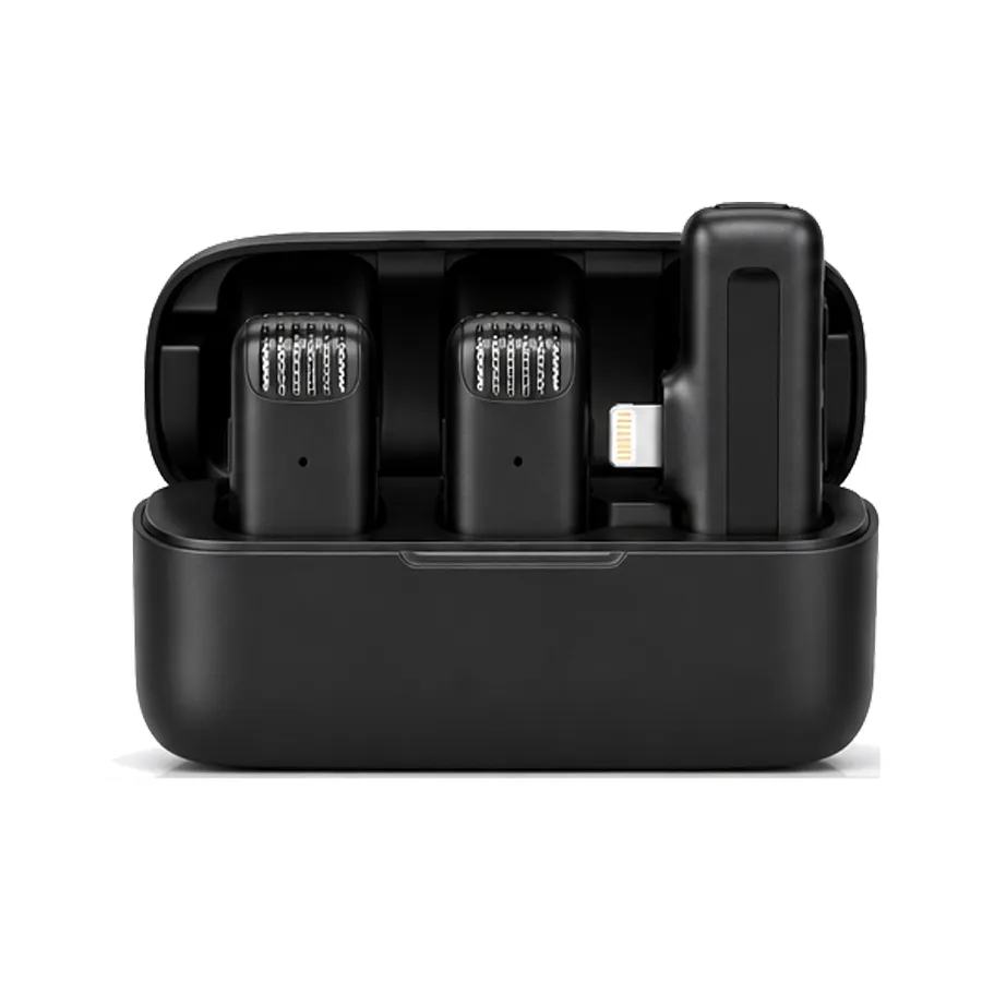 j13-dual میکروفون بی سیم یقه ای Microphone Dual J13 برای آیفون - تصویر 1