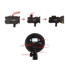ویدئو لایت دوسان DOUSUN LED Video Light RGB 80W - Image 5