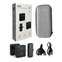 میکروفون بی سیم یقه ای انسر Answer Microphone SX31 dual - تصویر 4