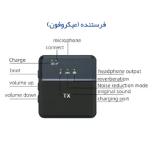 میکروفون بی سیم یقه ای انسر Answer Microphone SX9 dual - تصویر 7