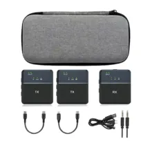 میکروفون بی سیم یقه ای انسر Answer Microphone SX9 dual - تصویر 9
