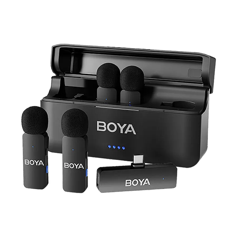 boya-v4u-1 میکروفون بی سیم 4 کاربره بویا BOYA Microphone BY-V4U - تصویر 1