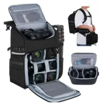 کوله پشتی دوربین الويروس Elviros 2-in-1 Camera backpack - تصویر 8