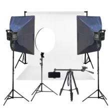 کیت تولید محتوا ویدیو لایت BKL-300 و بکگراند A-kit15 - تصویر 2