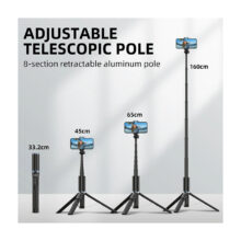 سه پایه موبایل جیماری Jmary KT 259 Selfie Stick - Image 4