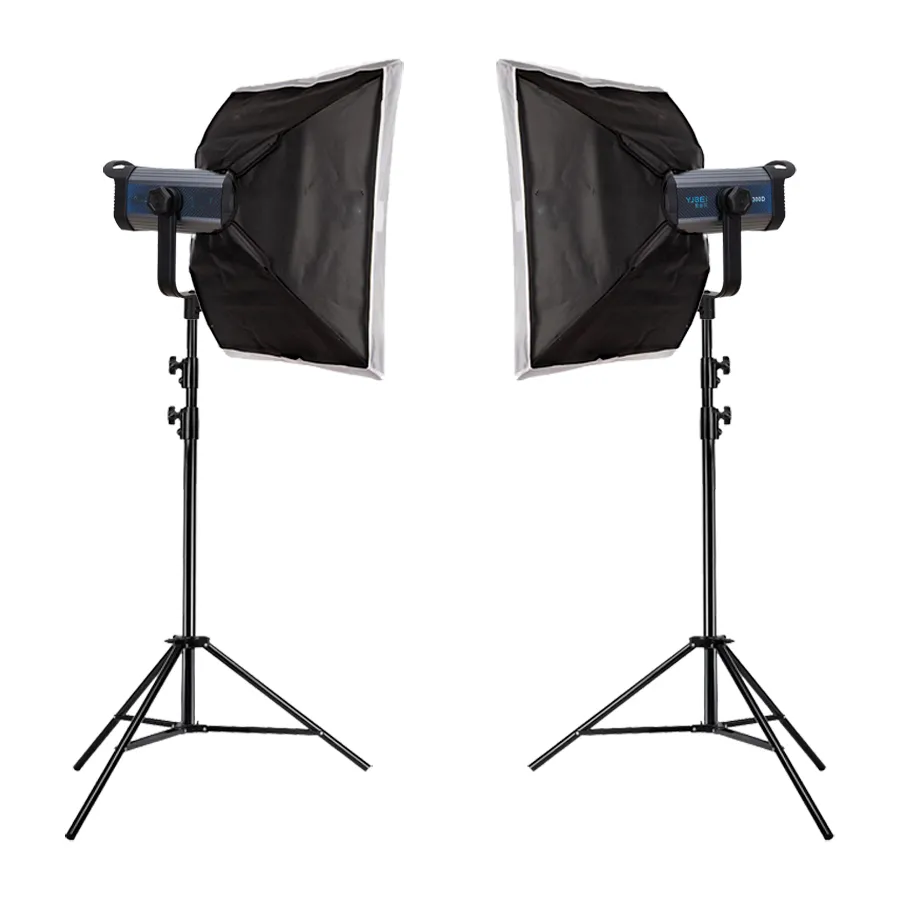 CL200-2-SOFT کیت حرفه ای ویدیو لایت YJBEI CL-200 با سافت باکس و پایه F-kit14 - تصویر 1