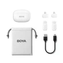میکروفون بی سیم بویا سفید Boya Wireless Microphone Mini 13 Combo - تصویر 2