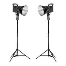 کیت تولید محتوا دو تایی ویدیو لایت COB-1201 با پایه A-kit19