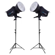 کیت حرفه ای ویدیو لایت BK-300 با پایه موبایل و بکگراند B-kit32 - تصویر 5