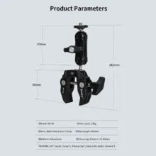 گیره  نگهدارنده  موبایل و گوپرو جیماری JMARY SUPER CLAMp SR 56 - تصویر 6