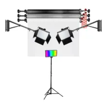 کیت نورپردازی کمجا T460 با نور RGB و پایه دیواری-سقفی F-kit18