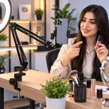 پایه نگهدارنده فنری موبایل و میکروفون Microphone & Mobile Stand - تصویر 8