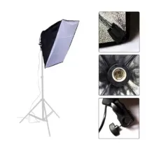 کیت دوتایی ویدیو لامپ با سافت باکس و پایه B-kit30 - تصویر 5