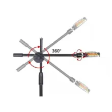 میله تی T چرخشی سه پایه با هولدر موبایل L360 - تصویر 2