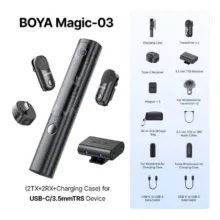 میکروفون جادویی بی سیم بویا BOYA Microphone Magic-03 - تصویر 11